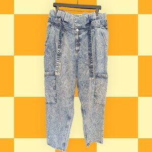 Acid Wash Jeans - Late 80s Early 90s - Reclaimed Vintage Asos - Paper bag - 36"